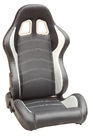 Sparco Style Leather Racing Sport Auto Car Seats / Black And White Racing Seats