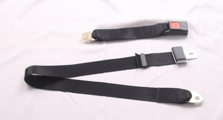 Two Point Manual Standard Racing Car Seat Belts Length 180mm - 420mm