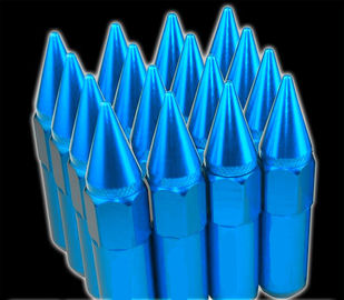 60mm Tuner het Rennen Handvatnoten 14x1.5 voor Wielen/Rand, Blauwe Uitgebreide Handvatnoten